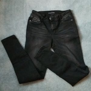Maurice's Black Skinny Jeans, Size Small